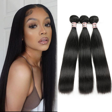 Ali Annabelle  Brazilian Straight  Human Hair Extensions 1 3 4 Bundles Deal